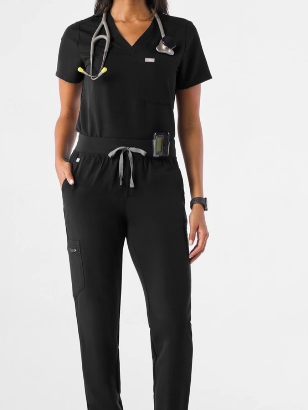 Figs scrub set- black XS